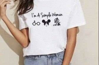 Camiseta para mujer con diferentes estampados