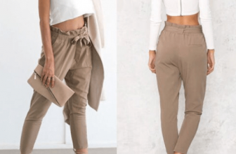 Pantalones de cintura alta para mujer