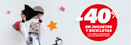 ¡¡¡-40% en juguetes y bicicletas!!! Solo hasta el 2/11