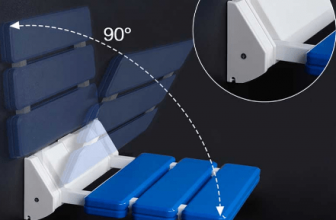 Asiento de ducha de pared plegable