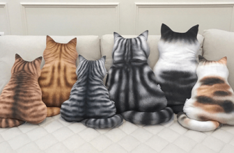 Cojines decorativos con forma de mascota