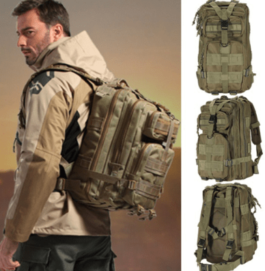 Mochilas militares de nylon impermeable (capacidad de 30L) 47% de descuento