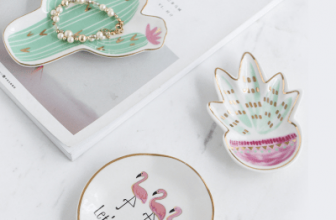 Bandejas de almacenamiento de cerámica para joyas