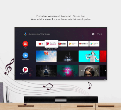 Barra de sonido inalámbrica con bluetooth