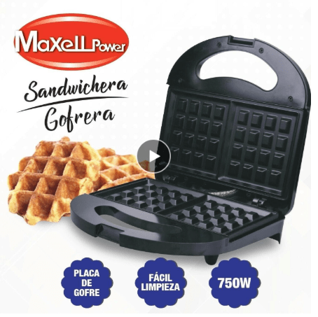 Sandwichera/gofrera eléctrica