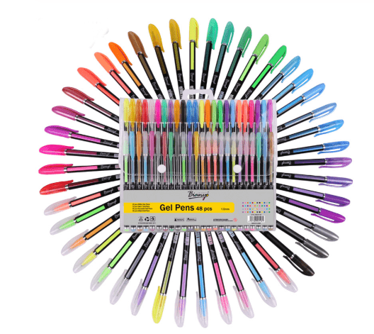 Pack de 48 bolígrafos de gel (30% descuento)