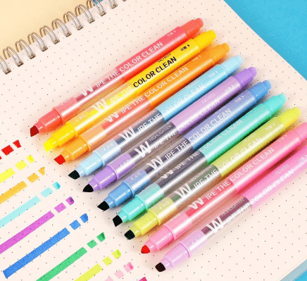 Pack 10 rotuladores en tonos pastel