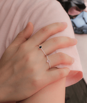 Anillos de Plata de Ley 925 (brillo en diferentes colores)