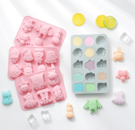 Moldes de silicona con formas de halloween