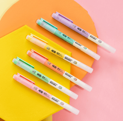 Pack 6 subrayadores borrables en varios colores (40% descuento)