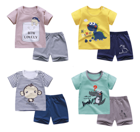 Conjunto corto para niños (en varios colores)