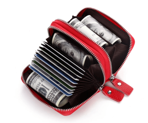 Monederos/tarjeteros (con doble cremallera)