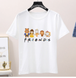 Camisetas de personajes de dibujos animados (manga corta)