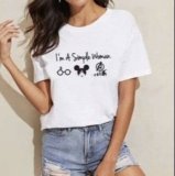 Camiseta para mujer con diferentes estampados