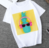 Camisetas de piña para mujer