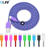 Cable cargador tipo C (diferentes medidas)