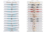 Pack 12 pulseras de cuerda tejidas con perlas (40% descuento)