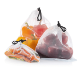 Bolsas de tela orgánica para fruta/verdura