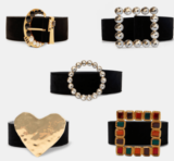 Cinturones con pedrería